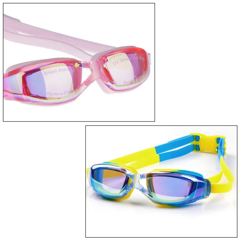 

Kids Anti Fog UV Protection PC Lenses Swimming Goggles with Nose Clip Ear Plugs