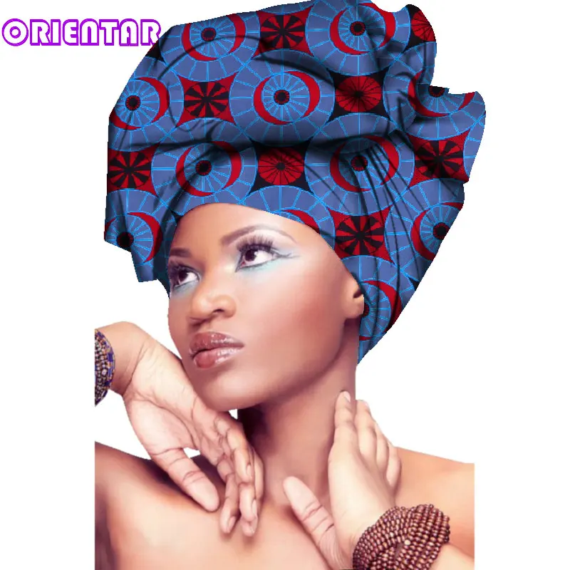 2018 Африканский платок печать на хлопке, воске Высокое качество Африканский шарф для африканская одежда для женщин Bazin Rich женские головные