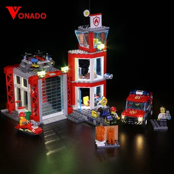 

Led light for LEGO 60216 CITY 19-year city new city fire rescue team City series assembling building blocks toys(only light)