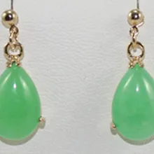 Brinco brincos Серьги подарок Для женщин натуральный милый зеленый драгоценный камень Серьги ювелирные изделия для Для женщин ювелирные изделия