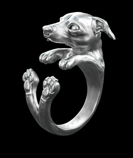 1 шт. Новинка оптовая продажа итальянское кольцо Greyhound в стиле ретро свободный