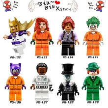 8 Estilo Série de Filmes do Batman Palhaço Vingança Legoed Squad Modelo Blocos de Construção DIY Brinquedos Compatíveis com Armas de Ação Figura Brinquedos
