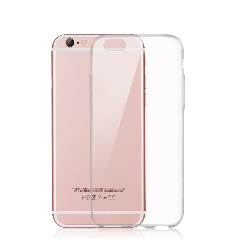 

For iPhone 7 / 7 Plus Ultrathin Clear Transparent TPU Silicone Flexible Soft Cover Case Protect Phone Case