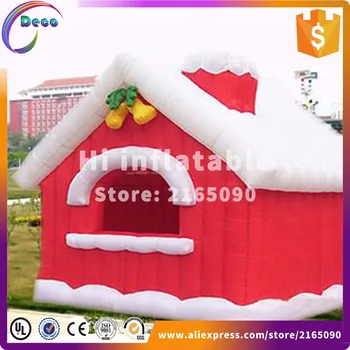 

4*3*3m christmas inflatable santa claus house tent, inflatable santa grotto