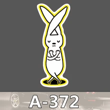 A-372 Kaninchen Wasserdicht Mode Kühle DIY Aufkleber Für Laptop Gepäck Skateboard Kühlschrank Auto Graffiti Cartoon Aufkleber