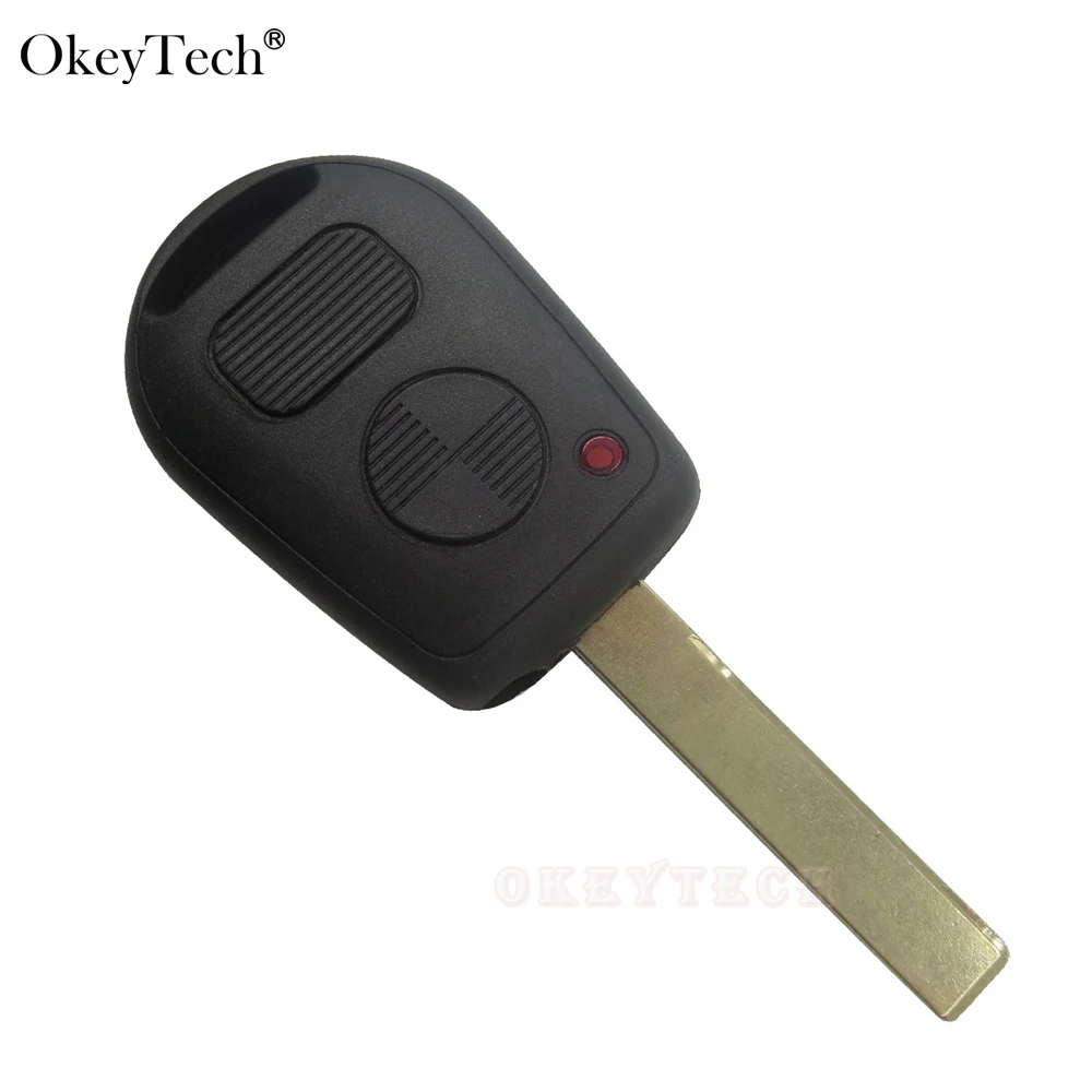 Okeytech необрезанное лезвие 2 кнопки Сменный Чехол для дистанционного ключа чехол