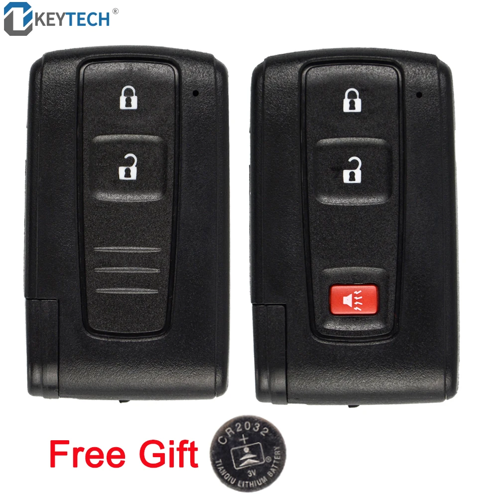 OkeyTech Remote чехол для автомобильного смарт ключа 2 3 кнопки Toyota Prius 2004 2005 2006 2007 2008 2009