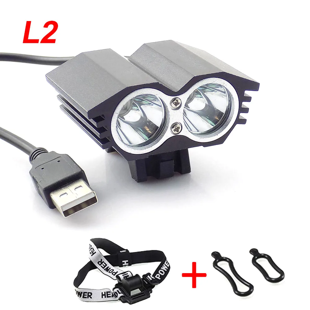 buy 3 Mode USB LED Bike Bicycle Light 2 XM L L2 Led Cycling Light Headlight Head front Lights Lamp Waterproof Flash Light Lamp