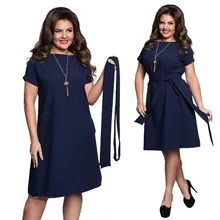 Русская модная леди Элегантное сексуальное шифоновое летнее женское платье большого размера Плюс Размер Женская одежда L-6xl платье повседневное с круглым вырезом облегающее платье