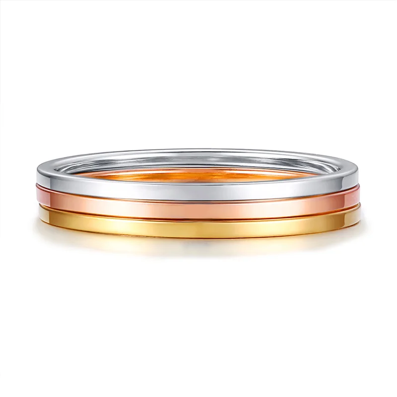 

3pcs a set 1mm Slim Stacking Rings Super Skinny Thin Ring Knuckle or Thumb Rings in Stainless Steel