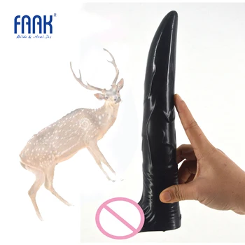 FAAK Animal dildo deer penis bull sex toys for women dildo long penis anal plug anus massage lesbian gay masturbator sex shop faak 16 inch long dildo anal plug dual use double dildo big penis fake sex products sex toys for women lesbian sword dick cock