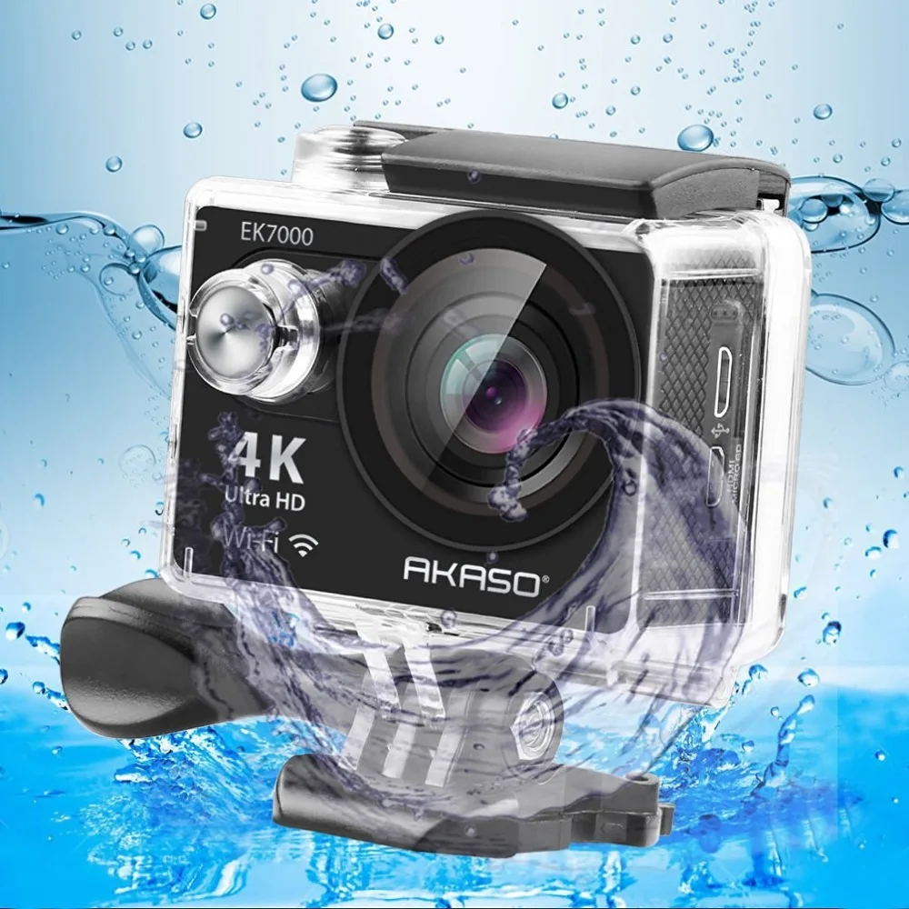  AKASO EK7000 4k WIFI Outdoor Sport Action Camera Ultra HD Waterproof DV Camcorder 12MP Extreme Unde