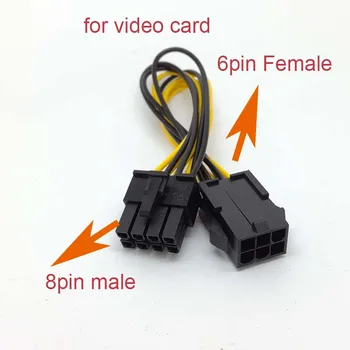 

6-pin to 8-pin PCI Express Power Converter Cable for GPU Video Card PCIE PCI-E ADAPTER new