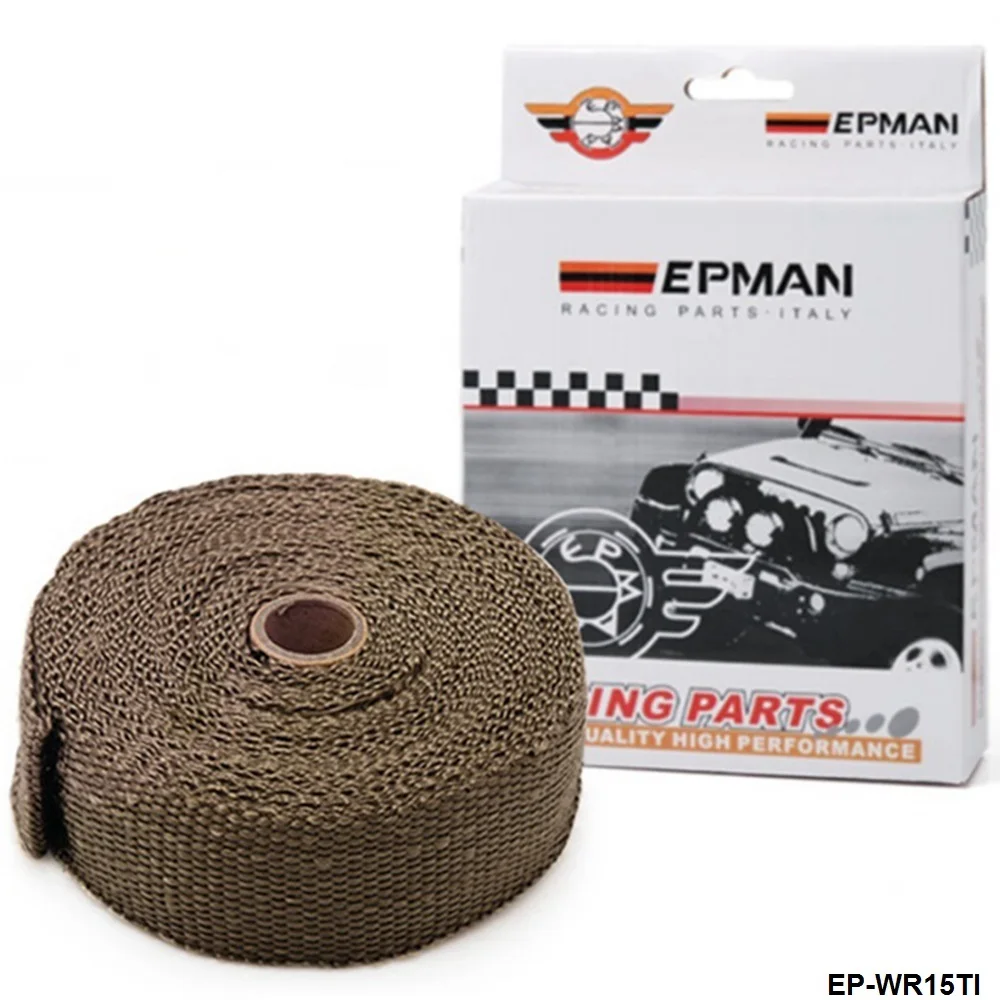 10M HEAT WRAP EXHAUST MANIFOLD & 4 CABLE TIES Exhaust Thermal Protection EP-WR13WH