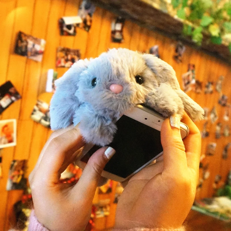 Чехол из меха кролика для huawei Nova 5 4 3i 3e милый теплый пушистый чехол для телефона Nova5 pro 2S Nova Lite плюшевые игрушки