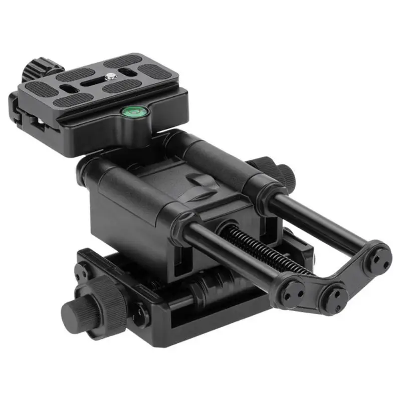 

Macro Focusing Rail 4-Way Adjustment Aluminum Alloy Close-up Work Tilt-Shift Macro-Photography