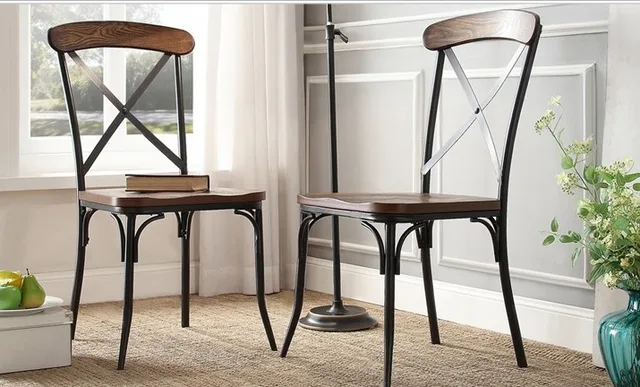 Amerikaanse dorp loft vintage houten stoel terug eetkamerstoelen ... Amerikaanse dorp loft vintage houten stoel terug eetkamerstoelen ...