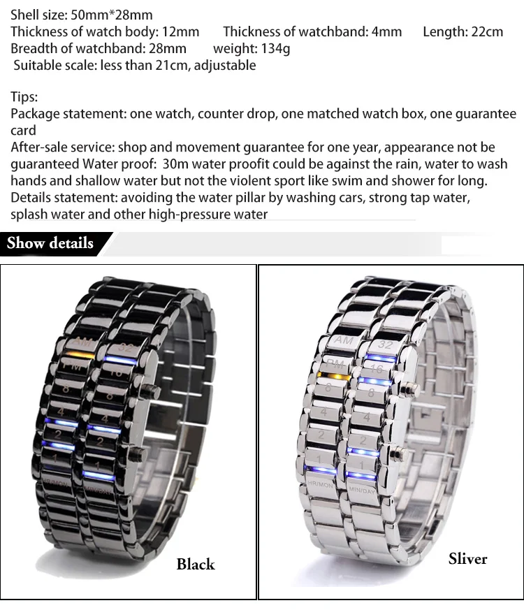 Водонепроницаемые новые модные мужские и женские наручные часы из лавы, электронные часы второго поколения, светодиодный браслет, наручные часы