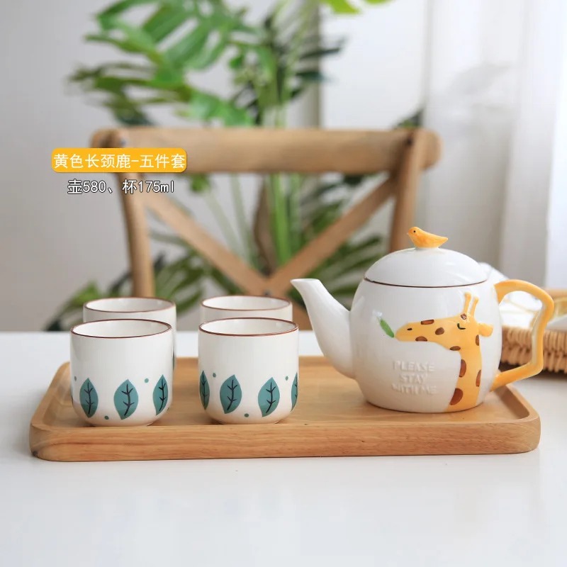5PCS Tea sets coffee sets afternoon tea sets family coffee sets (7)