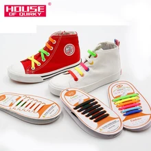 12 шт./компл. Детские кроссовки без завязок; со шнуровкой; сезон зима эластичные силиконовые шнурки подходят ко всем кроссовкам; ремешки Shoeslace 13 видов Цвет