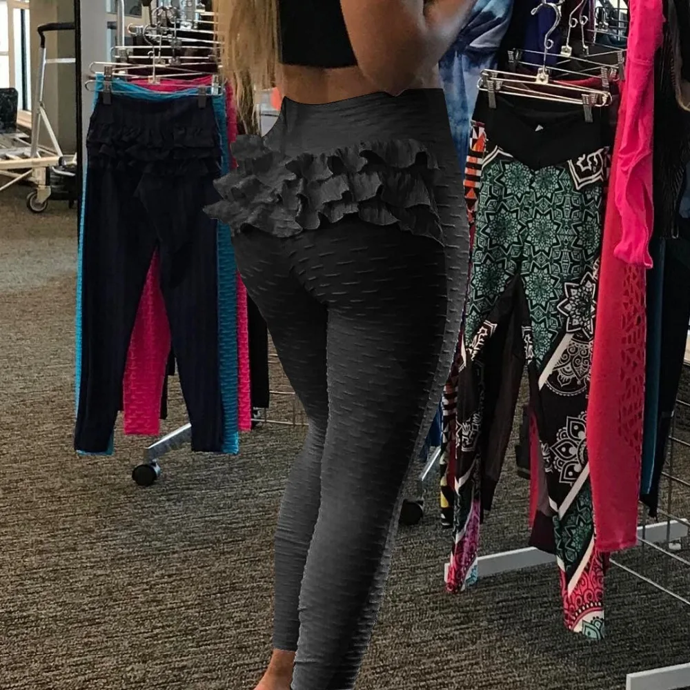 Новые женские модные текстурные леггинсы, трикотажные штаны для тренировок с высокой талией, дышащие сексуальные леггинсы для фитнеса