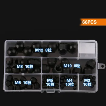 

M3M4M5M6-M12 Set Black Nylon Cap Nut, Plastic Cap Nut, Decorative Nut