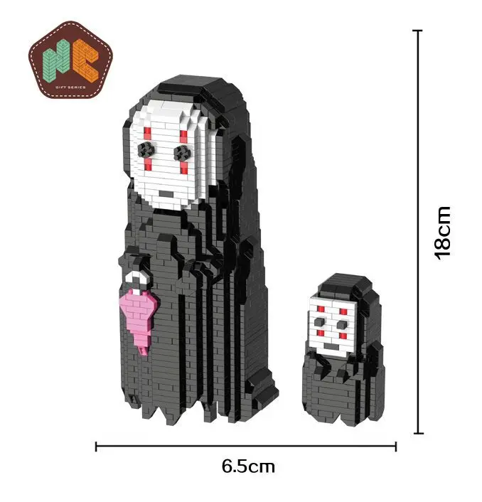 

HC Japanese Anime Character Spirited Away Cartoon Micro Blocks DIY Building Toy brinquedos Auction Figure Children Toy Kids Gift