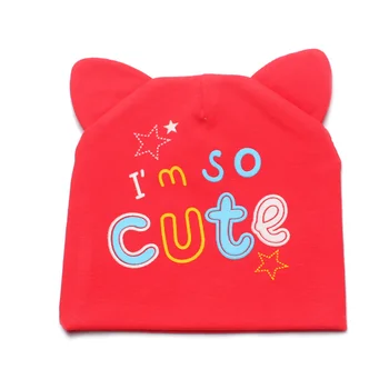 

Cat Newborn Baby Hat For Girls Boys Beanie Hat Lovely Cute Baby Hat Soft Cotton Cap Infant Spring Hats Baby Girls Clothing 0-3 M