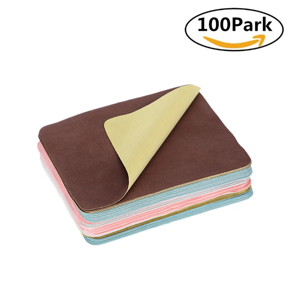 100Pcs Len Cloth Suede Material Mix 15CM*18CM  Color By Dhoptical 6