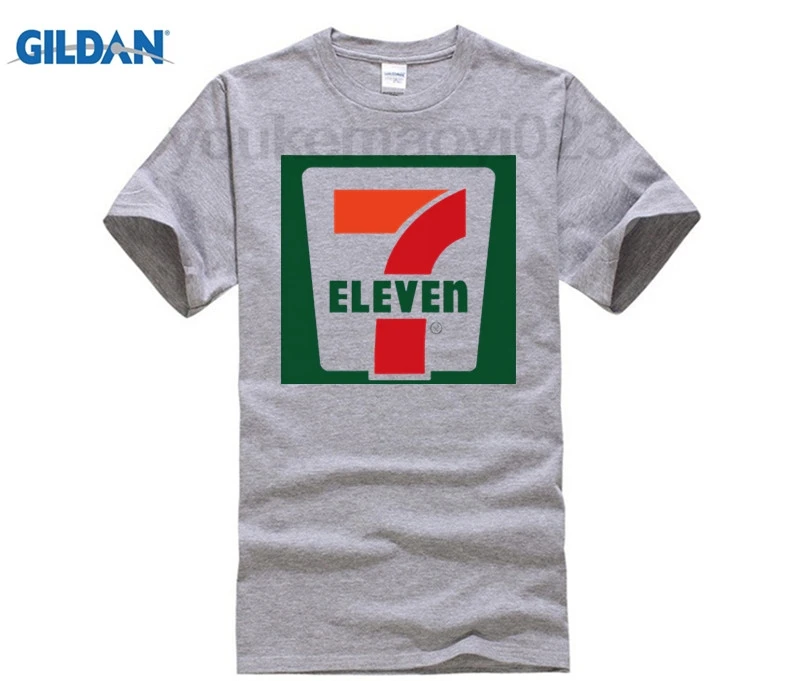 

GILDAN Convenience store supermarket employees SEVEN ELEVEN T-shirt Fashion Brand t shirt men new high quality