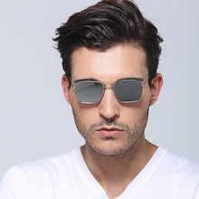 Fashion Brand Designer Flat Square Thin Metal Frame Polarized Sunglasses for Women Men Sun Glasses oculos de sol feminino