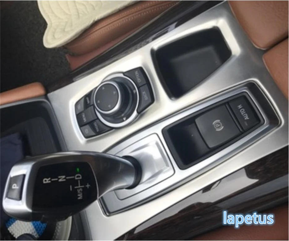

For BMW X5 E70 2009 - 2013 X6 E71 2010 - 2014 Stainless Steel Transmission Shift Gear Panel Frame Decoration Cover Trim 1 Piece