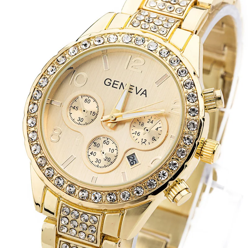 Для женщин часы нержавеющая сталь Изысканные часы со стразами роскошные повседневное кварцевые часы Mujer 2019 Новые поступления 876