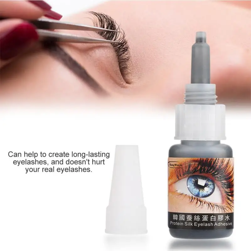 

15ml Silk Protein False Eyelashes Extension Slight Stimulation Grafting Black Glue Adhesive Lashes