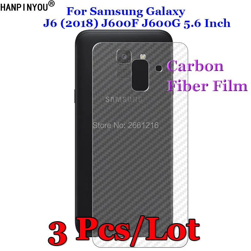 3 шт./лот для Samsung Galaxy J6 (2018) J600F J600G 3D противоскользящая прозрачная задняя пленка из