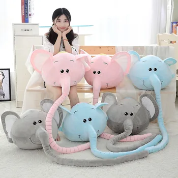 

45*45CM Hot Sale Cute Elephant Plush Doll Wedding Doll Tossed Like Proboscis Baby 3 Colors