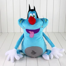 40 см французский мультфильм Oggy и тараканы плюшевые игрушка, толстый кот Oggy кукла животных