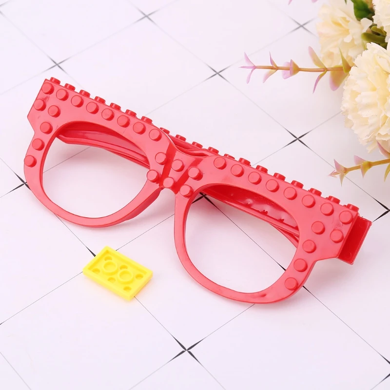 Glasses New Blocks Base Plate Compatible With Legoed Minecrafted DIY Educational Toys Funny Frame Glasses Brick Base Plate-M15 Glasses New Blocks Base Plate Compatible With Legoed Minecrafted DIY Educational Toys Funny Frame Glasses Brick Base Plate-M15