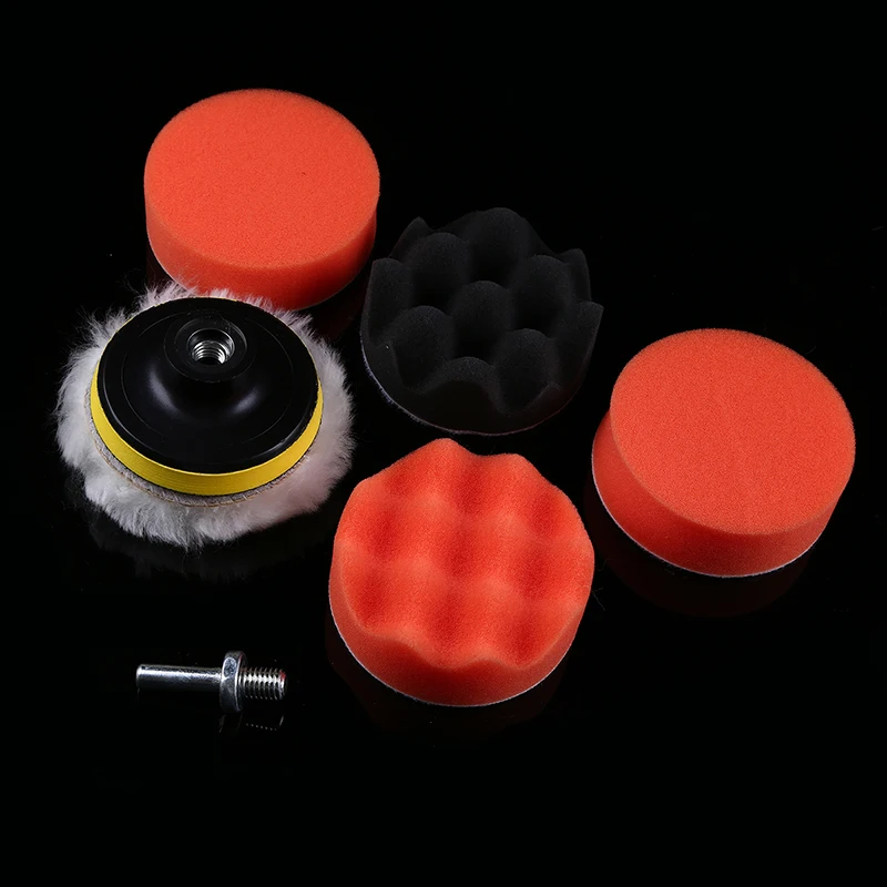 

POSSBAY 7Pcs/Lot 3" Buffing Pad Auto Car Polishing Pad Wheel Kit Buffer With Drill Adapter For Car Polisher Accessories