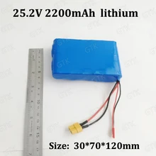 25,2 V 2200mah bateria bicicleta electrica 24v литий-ионный аккумулятор 24V 2.2AH для электрического четырехколесного скейтборд Электрический скутер
