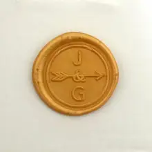 Запаянная восковая штамп-стрелка восковая печать с инициалами штамп-Персонализированная восковая печать с инициалами штамп-набор для сургучной печати-пользовательское уплотнение Sta