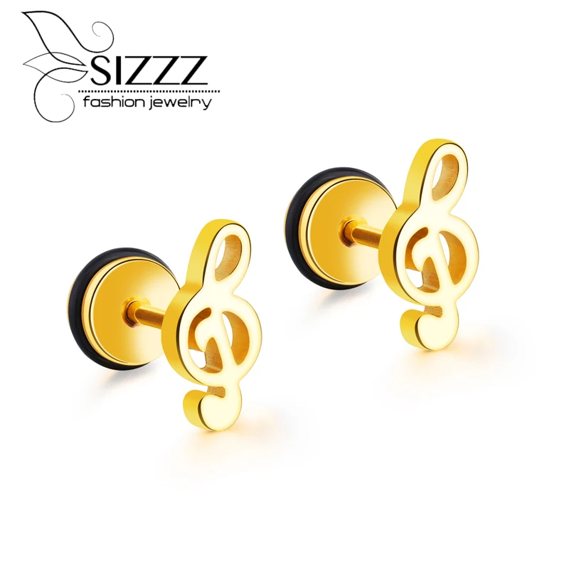 Женские серьги гвоздики из титановой стали|fashion stud earrings|stud earringsnote earrings |