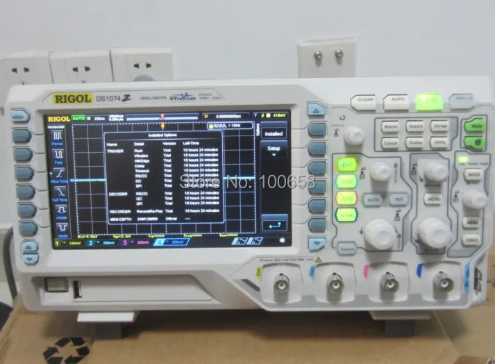 

Rigol 4 Channel oscilloscope, DS1074Z-S digital oscilloscope 70MHZ +25 MHZ 4 Channel