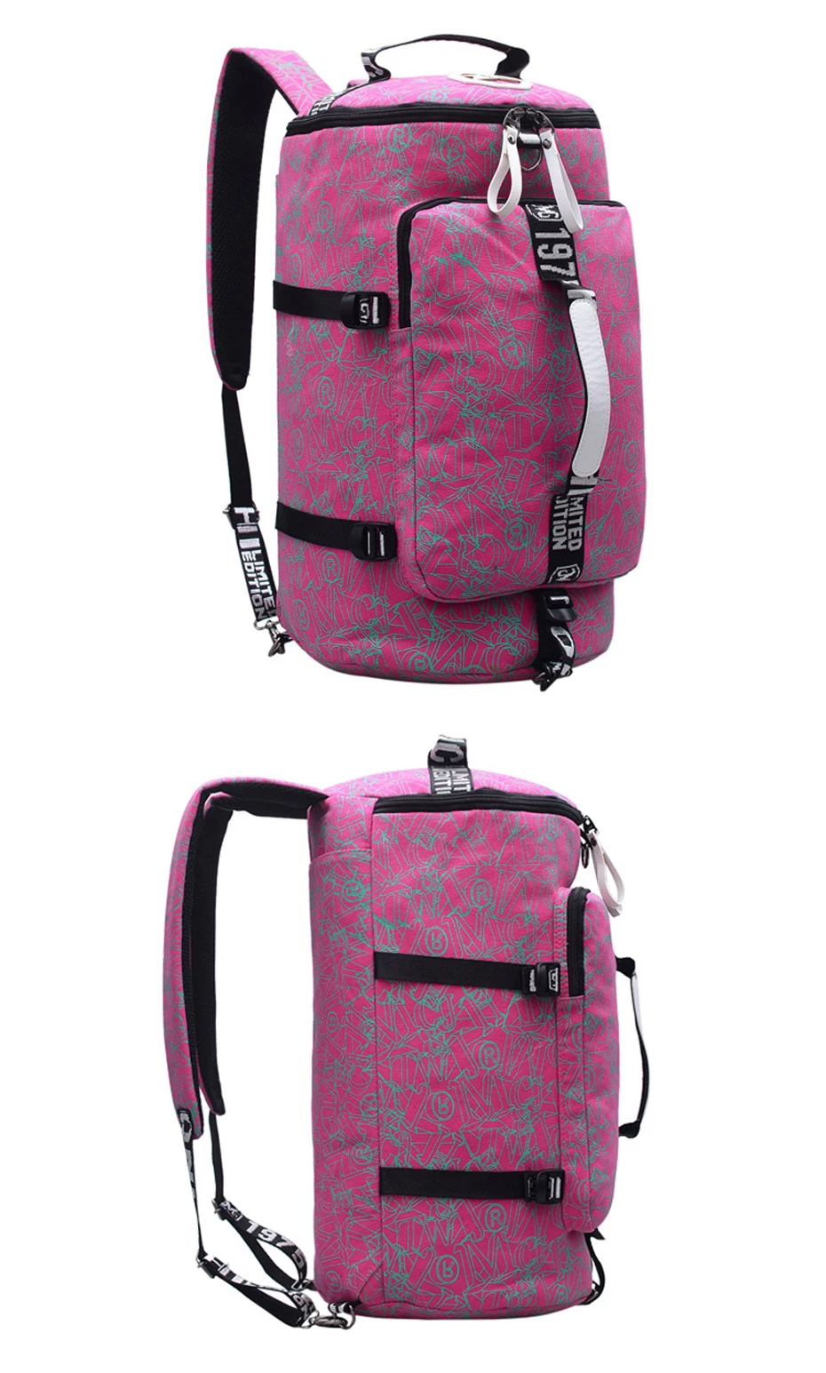 Многофункциональная холщовая спортивная сумка тренировочная спортивная сумка Водонепроницаемая спортивная сумка для спортзала рюкзак для женщин фитнес йога сумки для путешествия