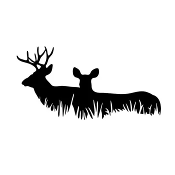 

20*10CM Deer Buck Family Car Sticker Decals Animal Motorcycle Personality Decoration Car Window Sticker Decal C2-0090