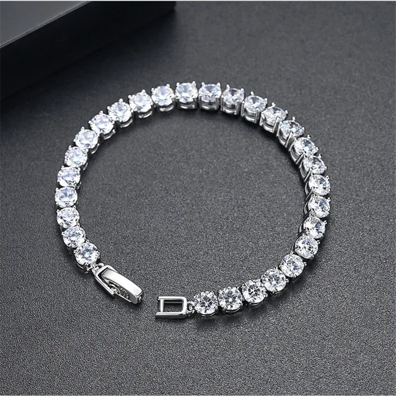 

New arrival top quality AAA crystal fashion elegant shinning silver color Women's/Girl's Bracelets & Bangles Gift Jewelry
