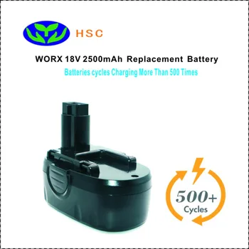 

WOX18B 2500mAh 18V NiMh Battery Replacement WORX WA3127 Original Battery