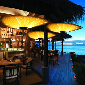 

Bamboo Living Room Lights Restaurant Lamp Chinese Style Wooden Lamps Veneer Dining Room Lights Free Shipping