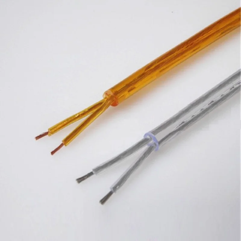 Прозрачный плоский светильник 2*1 0 мм прозрачный/Золотой кабель подвесная люстра