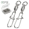 DONQL 10/20/50pcs Fishing Swivels Connector Interlock Snap 0#-6# Strong Ball Bearing Rolling Swivel Link Fishing Accessories ► Photo 1/6